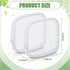 Weewooday 4 Pcs White Mesh Makeup Bag, Mini Portable Cosmetic Travel Toiletry Pouch with Zipper for Daily Accessories