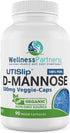 UTI Slip D-Mannose Non-GMO Organic Source Veggie Capsules, 90 Count (500 Mg)