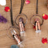 HXSCOO 2ML Natural Amethysts Strawberry Quartz Roll On Perfume Bottle Pendant Necklace Women Quartz Crystal Essential