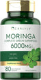 Carlyle Moringa Oleifera | 180 Non-GMO Capsules | Complete Green Superfood from Moringa Leaf Powder