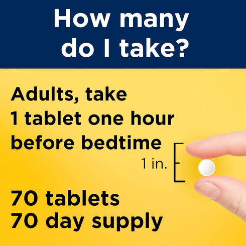 Nature Made Melatonin 10mg Maximum Strength Tablets, 70 Count - Drug Free Sleep Aid for Adults