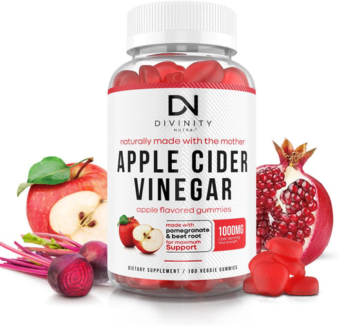 Apple Cider Vinegar Gummies with Mother - Cleanse & Detox ACV Gummies