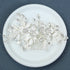 Wedding Rhinestone Hair Comb, Crystal Bride Hair Combs, Flower Side Combs, Leaf Headpiece Accessories for Women (Silver)