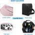 BAGSMART Toiletry Bag for Women, Cosmetic Makeup Organizer, Travel Dopp Kit, Water-resistant Shaving Bag, Pink