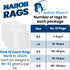 Lint Free Rags, 100% Cotton for Cleaning, Soft Cloth TShirt Material for Dusting, Shoe Polishing, 3 Pack