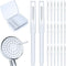 Shower Head Cleaning Brush, Multifunctional Tool for Anti-Clogging Nozzle, Showerhead Cleaning Picks, White