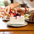 100 Pcs Mini Disposable Plastic Cake Fork, Fork and Spoon Two In One Tableware for Cakes, Desserts, Ice Cream