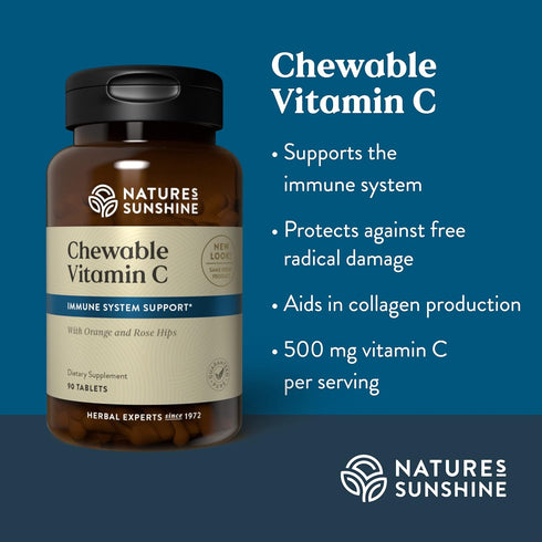 Nature's Sunshine 250mg Chewable Vitamin C, 90 Tablets