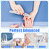Poly Nail Extension Gel Files 100/180 Grit, 12 PCS Emery Boards for Acrylic Nails, Double-Sided Washable Manicure Tools