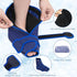 Pack Packs Size(1 Wrap+4 Packs) KingPavonini Ankle Foot Ice Wrap for Sprained Ankle and Surgery Recovery, Reusable Gel