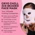 SKIN GYM Cryo Chill Ice Face Mask with Ice Beads - Custom Straps for Advanced Cold Therapy, Facial Care Spa