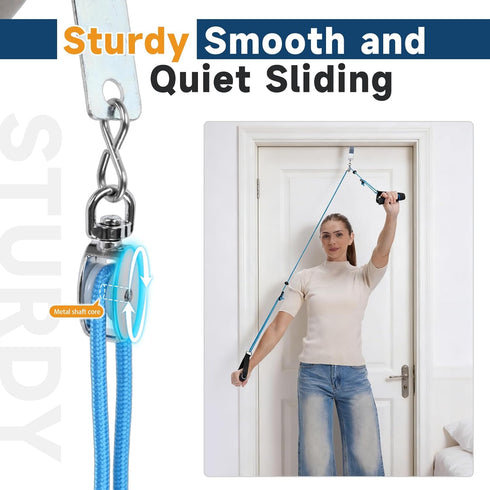 Shoulder Pulley for Physical Therapy, Pulleys for Shoulder Rehab, Over the Door Physical Therapy System, Arm Exercise