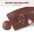 2Pcs 3D Reusable Silicone Makeup Practice Face, Mannequin Aid for Beginners and Professionals (Black+White)
