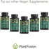 PlantFusion Vegan Iron Supplements, 25mg Plant Based Iron for Women and Men, 90 Veggie Capsules