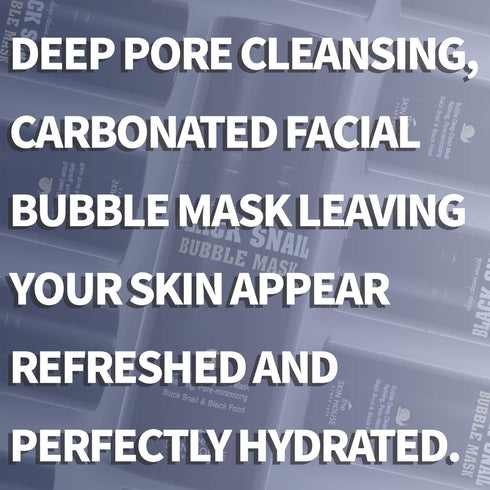 The Skin House Black Snail Bubble Mask 3.4 fl. oz., Deep Cleanses Pores and Blackheads, Korean Skin Care