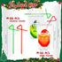 Zhanmai 50 Set Christmas Drink Pouches With Straws - Reclosable Plastic Bags for Adults - Team Naughty Team Nice - Xmas