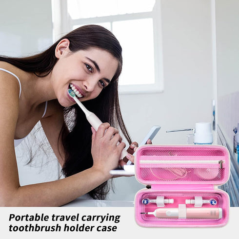Toothbrush Travel Case Compatible with Oral-B Pro 1000, 2000, 3000, 3500, 1500, for Philips Sonicare