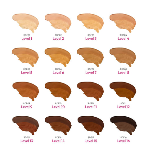 Ruby Kisses 3D Face Creator Cream Foundation & Concealer, 12 Hours Long Lasting, Medium to Full Coverage (Level 16)