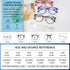 MARE AZZURO Women's Reading Glasses, 3.0 Round Reader +3.00 for Female with Spring Hinge