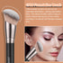 TEOYALL Foundation Contour Conceal Brush Set, 3PCS Angled Synthetic Kabuki Brushes for Blending