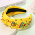 Mexican Headband for Women Cinco De Mayo Headband Beaded Fiesta Knotted Headband Embellished Rhinestone Crystal Wide Top Knot Headband Mexican Holiday Hair Accessory Party Favors Gifts (Avocado 2)