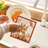 LARTSFRO 4 Pack Cute Animal Swedish Dishcloths for Kitchen Cloths Towels, Cute Deer Fox Owl Squirrel Autumn Farm House