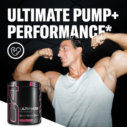 Cellucor C4 Ultimate Pre Workout Powder, Watermelon, Sugar Free Energy Supplement for Men & Women, 20 Servings