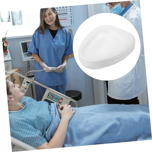 SHERCHPRY Heavy Duty Plastic Bed Pan for Elderly and Bedridden Patients Ergonomic Design for Comfort for Home Use
