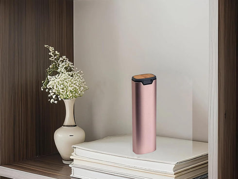 Heraphus 7 Day Pills Organizer Stylish Aluminum and Wood Weekly Pill Box for Medicine, Vitamins, and Supplements.