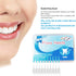 200PCS Interdental Brushes, Double-Ended Silicone Toothpick Dental Floss Picks with Disposable Bristles