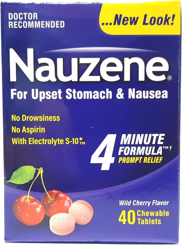 Nauzene Chew Tabs, 40ct, Pack of 1