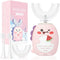 Onekki Kids Electric Toothbrush U Shaped with 4 Brush Heads, Rechargeable Toddler Toothbrush