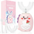 Onekki Kids Electric Toothbrush U Shaped with 4 Brush Heads, Rechargeable Toddler Toothbrush