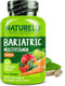 NATURELO Bariatric Multivitamin - One Daily with Iron, 60 Veggie Capsules for Post Gastric Bypass Surgery Patients