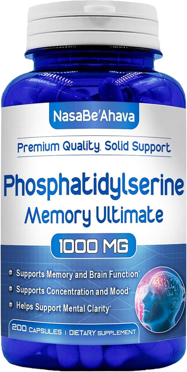 Memory Supplement for Brain Support | Phosphatidylserine with Memory and Focus Complex, 66 Day Supply