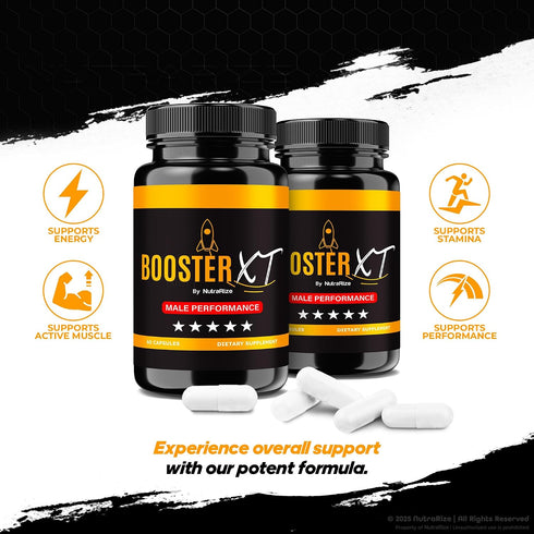 NutraRize (60 Booster XT for Men, Male Enhancing Capsules, Premium Formula to Support Daily Energy & Peak Performance