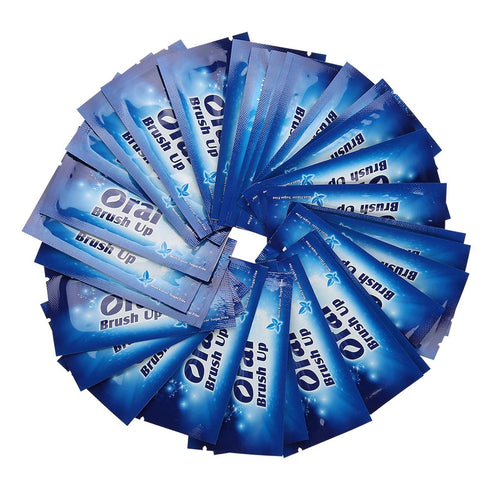 50Pcs Dental Clean Teeth Wipes, Disposable Brush Ups for Baby Oral Cleaning, Whitening for Deep Cleaning
