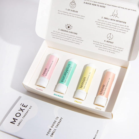 MOXE Smell Training Kit, Made in USA, 4 Essential Oils for Olfactory Regeneration and Natural Therapy