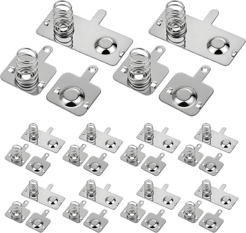 Qulkws 10 Pairs Battery Springs AA Battery Contacts Batterys Spring Contact Plate Replacement