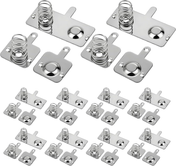 Qulkws 10 Pairs Battery Springs AA Battery Contacts Batterys Spring Contact Plate Replacement
