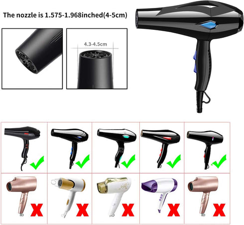 Universal Collapsible Hair Dryer Diffuser Attachment, Lightweight Portable Travel Tool for Most Blow Dryers - Purple