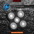 Universal 5 Blades Shaver Replacement Heads for FREEDOM Head Shaver (5 Blades Black)