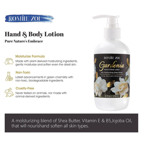 Daily Hand & Body Lotion with Moisturizing Shea Butter - Gardenia - 236 ML / 8 FL OZ