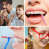 75 Pieces Braces Brush for Dental Tooth Flossing, Interdental Cleaning Tool in 5 Colors