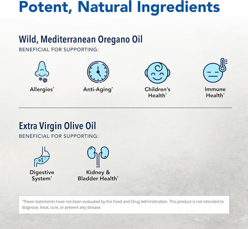 NORTH AMERICAN HERB & SPICE Super Strength Oreganol P73-120 Softgels - Immune System Support - Vegan Friendly Wild