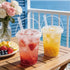TTzycc 30 Sets 34 oz Drink Buckets with Lids and Straws, Reusable Clear Plastic Party Cups for Iced Coffee, Smoothies