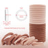 Kitsch Hair Ties No Damage - Strong, Stretchy & Snag-Free Hair Bands, Soft Nylon Ponytail Holders, Blush, 20pcs