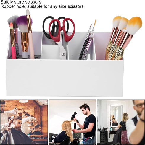 Scissors Organizer - Hairdressing Tool Storage Box with Multifunctional Design for Hair Clips, Combs, Daily Hair Care