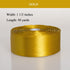 YASEO 1 1/2 Gold Solid Satin Ribbon, 50 Yards Craft Fabric Ribbon for Gift Wrapping Floral Bouquets Wedding Party Decoration by YASEO