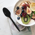50Pack Plastic Cutlery Packets, Knife Fork Spoon Napkin Sets, Individually Wrapped Black Plastic Cutlery for Delivery